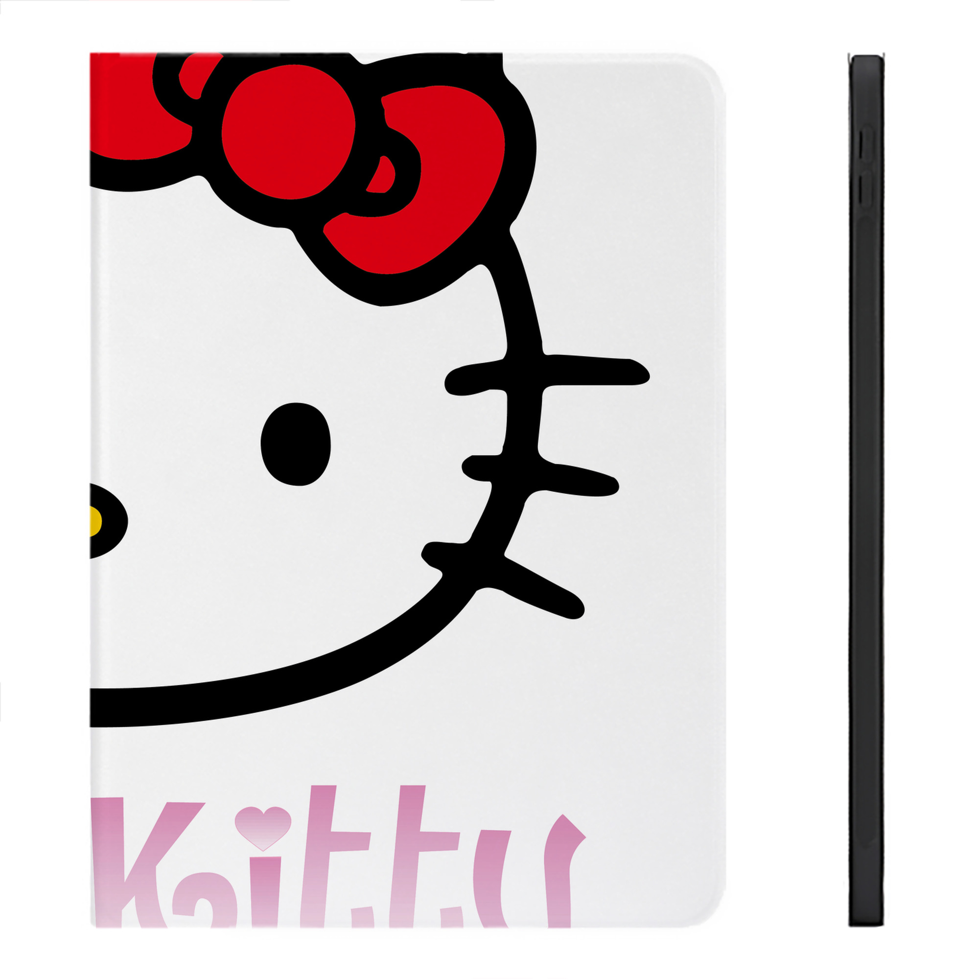 （画像用） Hello Kitty ハローキティ IPadケース ペンホルダー付き ブックスタイルデザイン